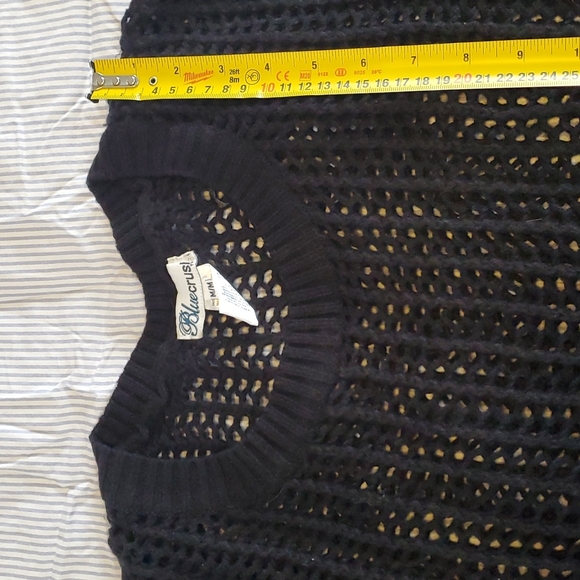 🔥$5 SALE!.Blue Crush large open knit (fishnet like) loose fitting sweater. Sz M - Picture 10 of 10